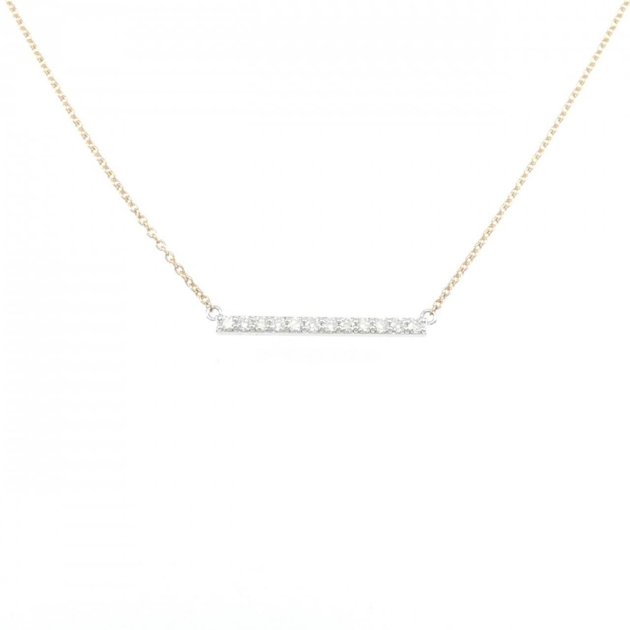 K18PG/K18WG ダイヤモンド ネックレス 0.20CT