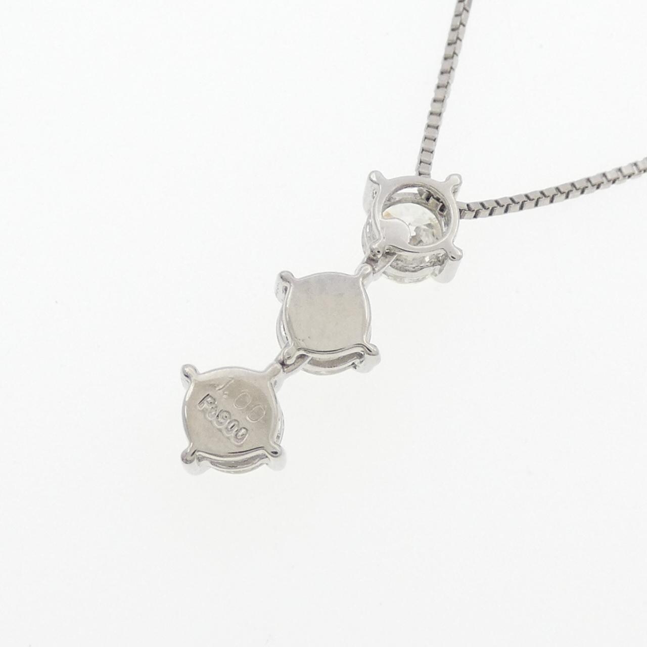 PT900/PT850 三石钻石项链 1.00 克拉