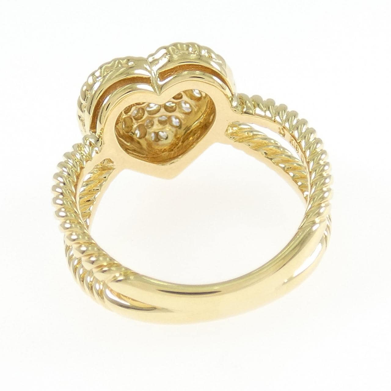 星の砂 ハート ダイヤモンド リング 0.41CT