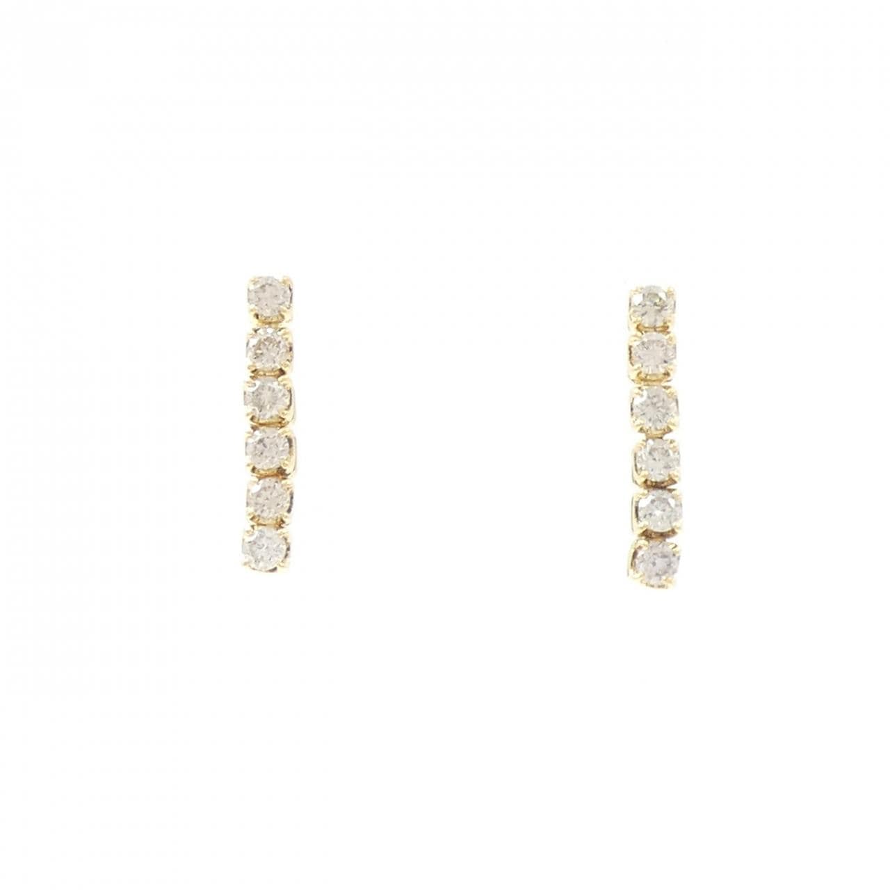 K18YG ダイヤモンド ピアス 0.30CT
