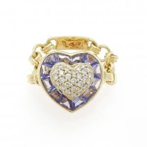 750YG ハート タンザナイト リング 1.71CT