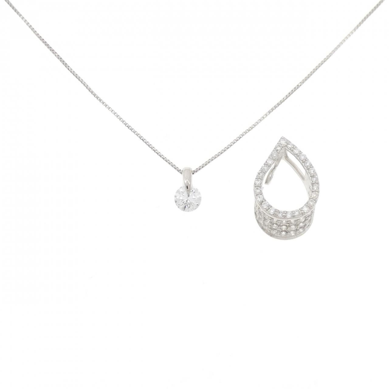 PT900/PT850 2WAY ダイヤモンド ネックレス 0.274CT