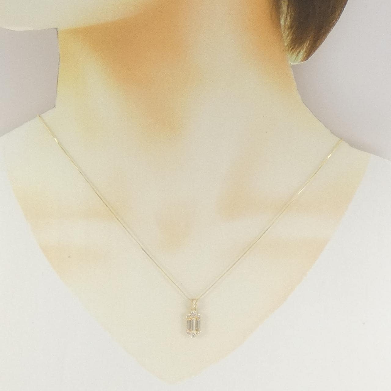 【新品】K18YG ダイヤモンド ネックレス 0.69CT