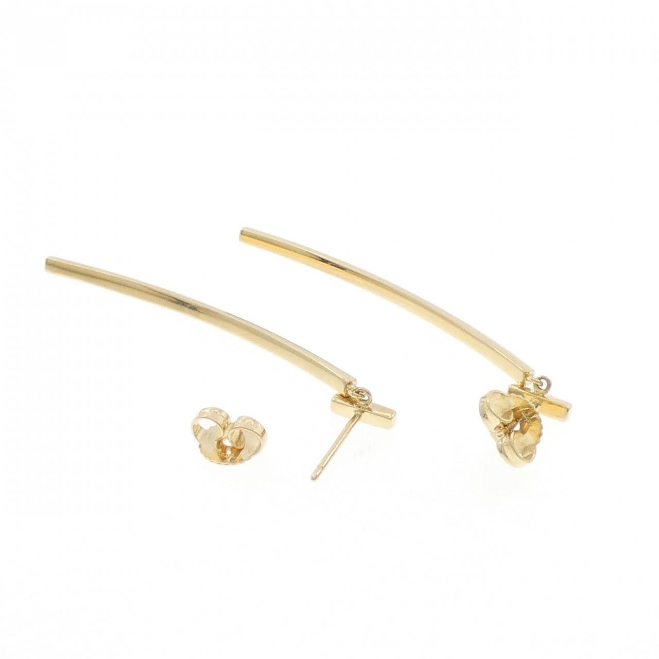 ティファニー Tワイヤー バー ピアス