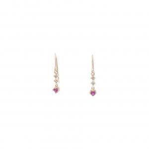 4゜C ルビー ピアス