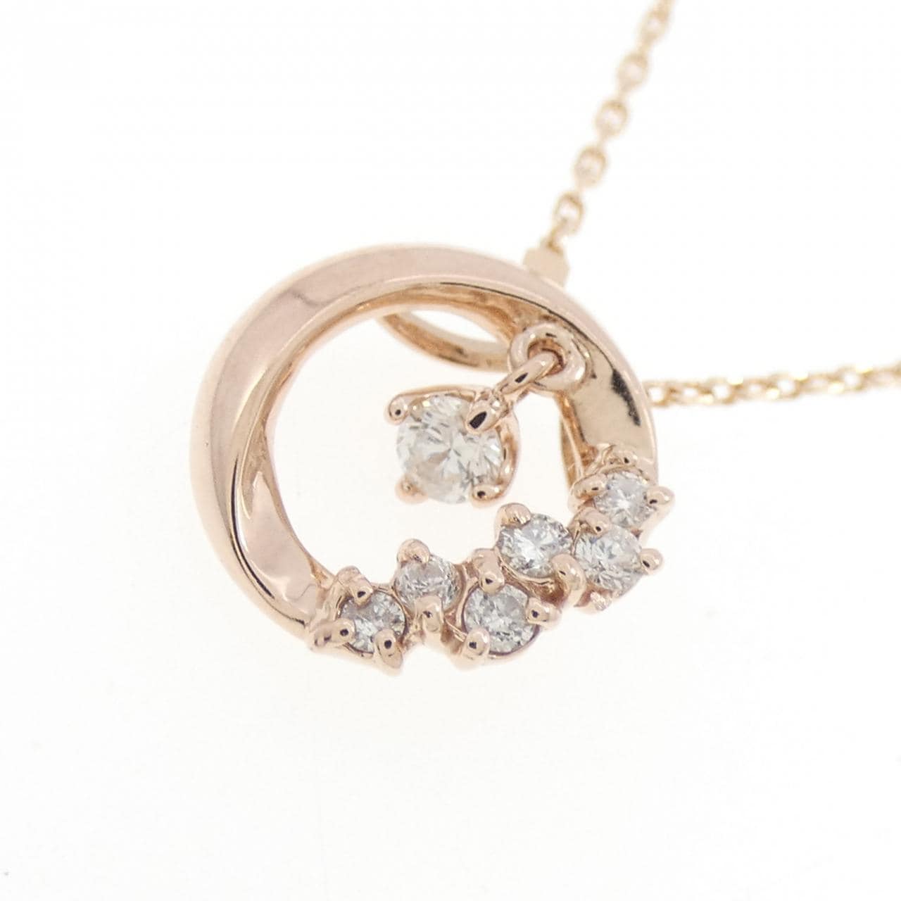 K10PG ダイヤモンド ネックレス 0.12CT