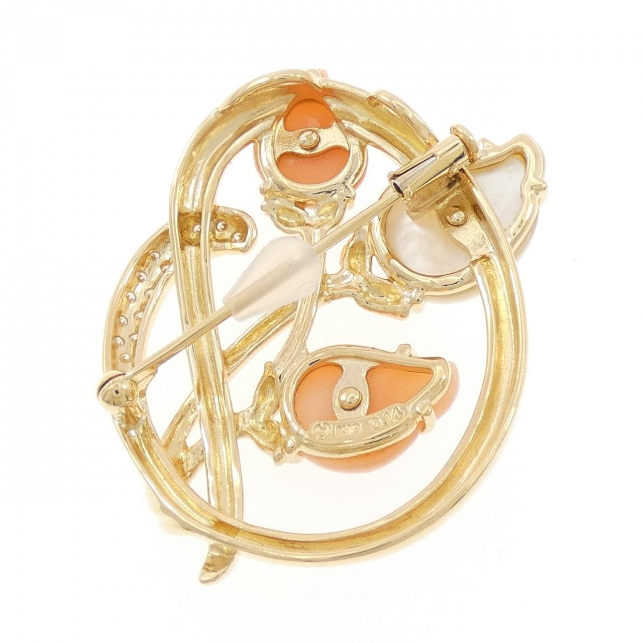 タサキ カラーストーン ブローチ