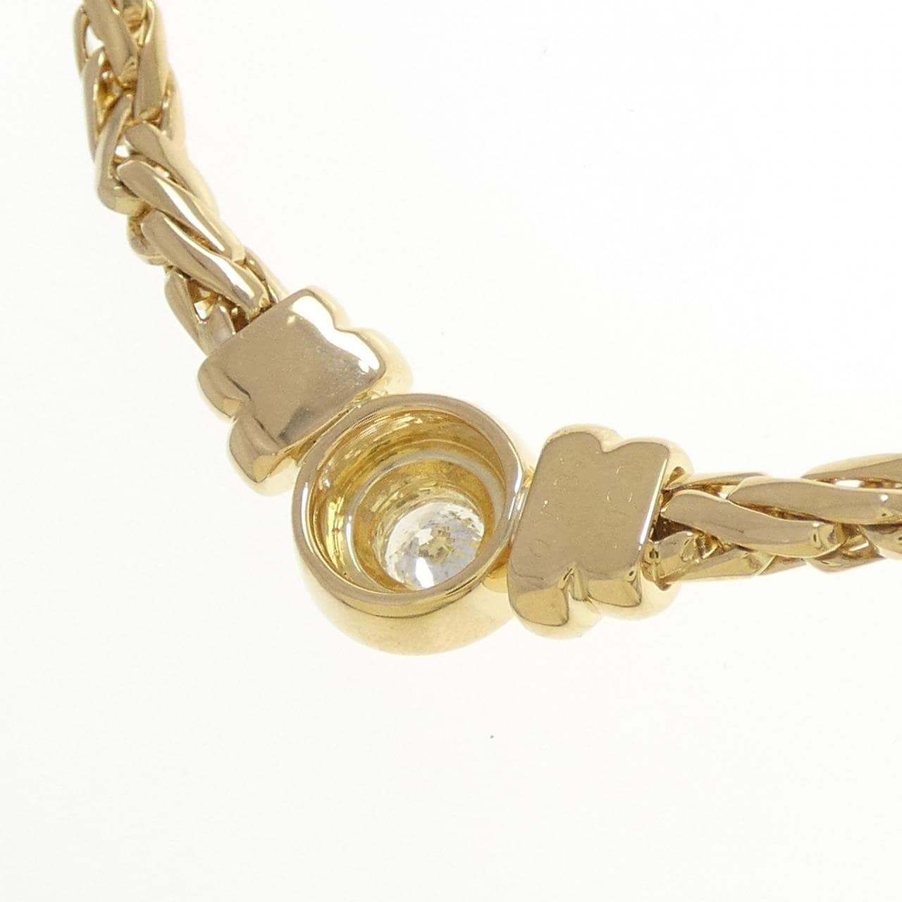 750YG鑽石項鍊，0.583克拉