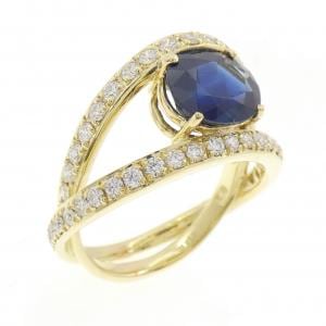 K18YG サファイヤ リング 2.73CT