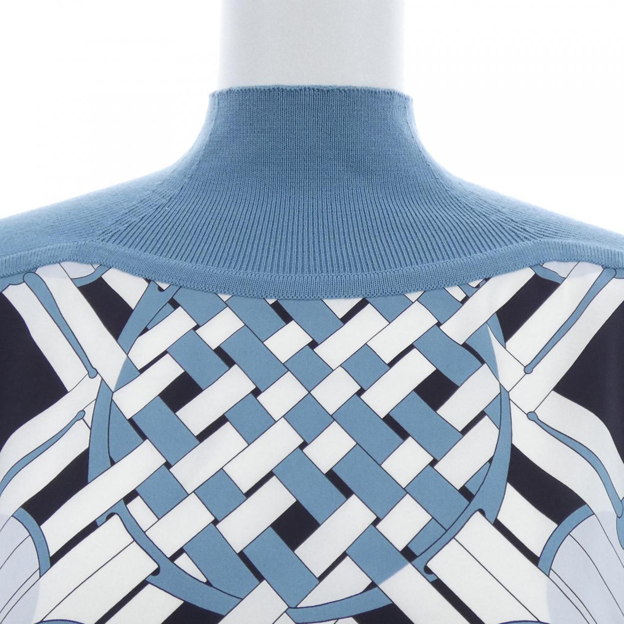 HERMES HERMES MORS A JOUETS DETOURE 4H2801DT Twill Raine Tops