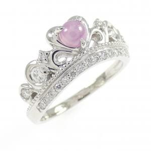 PT900 ティアラ スターサファイヤ リング 0.444CT