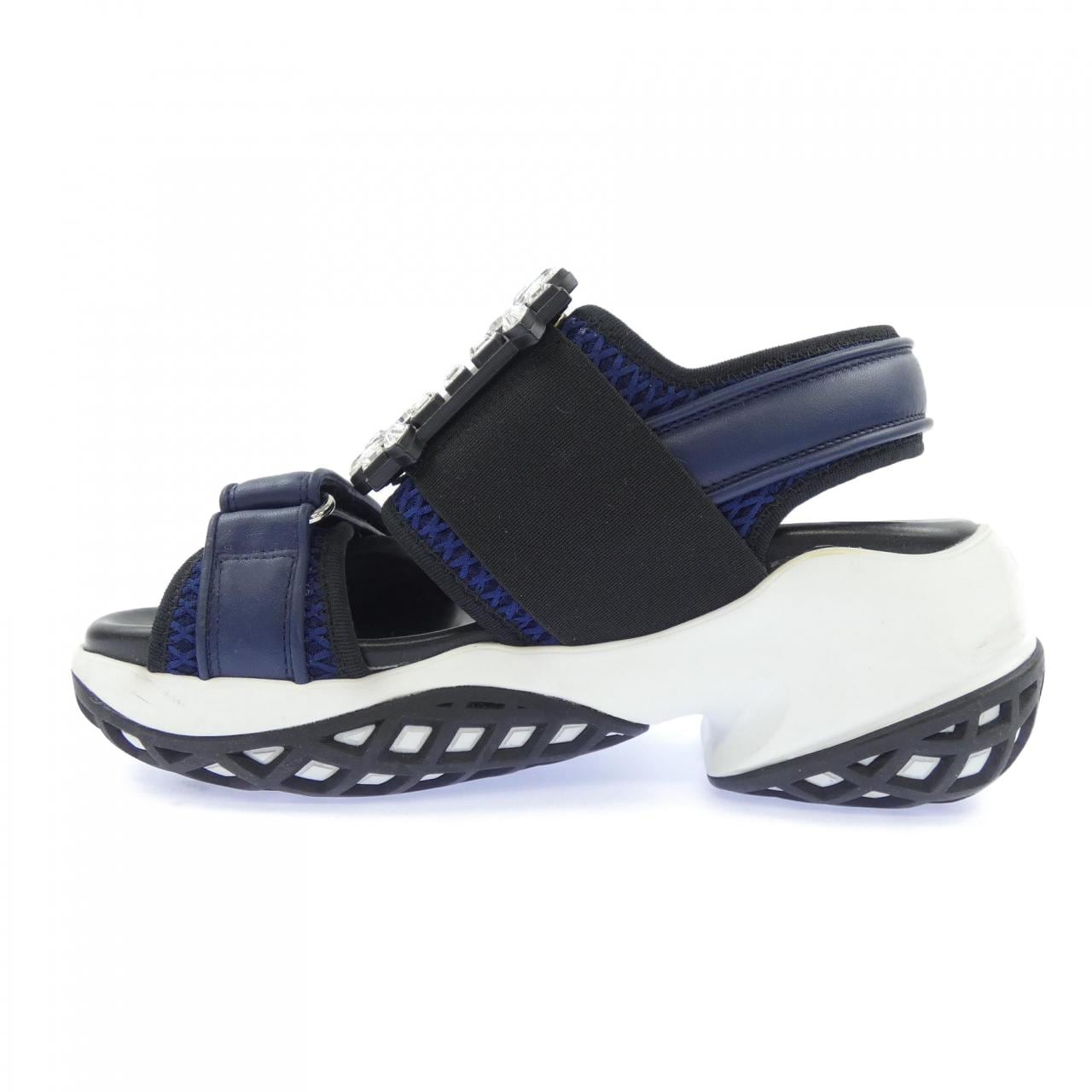 ロジェヴィヴィエ ROGER VIVIER ヴィヴ ラン ストラス バックル サンダル