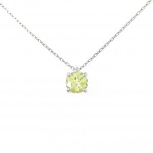 PT900/PT850 ペリドット ネックレス 0.53CT