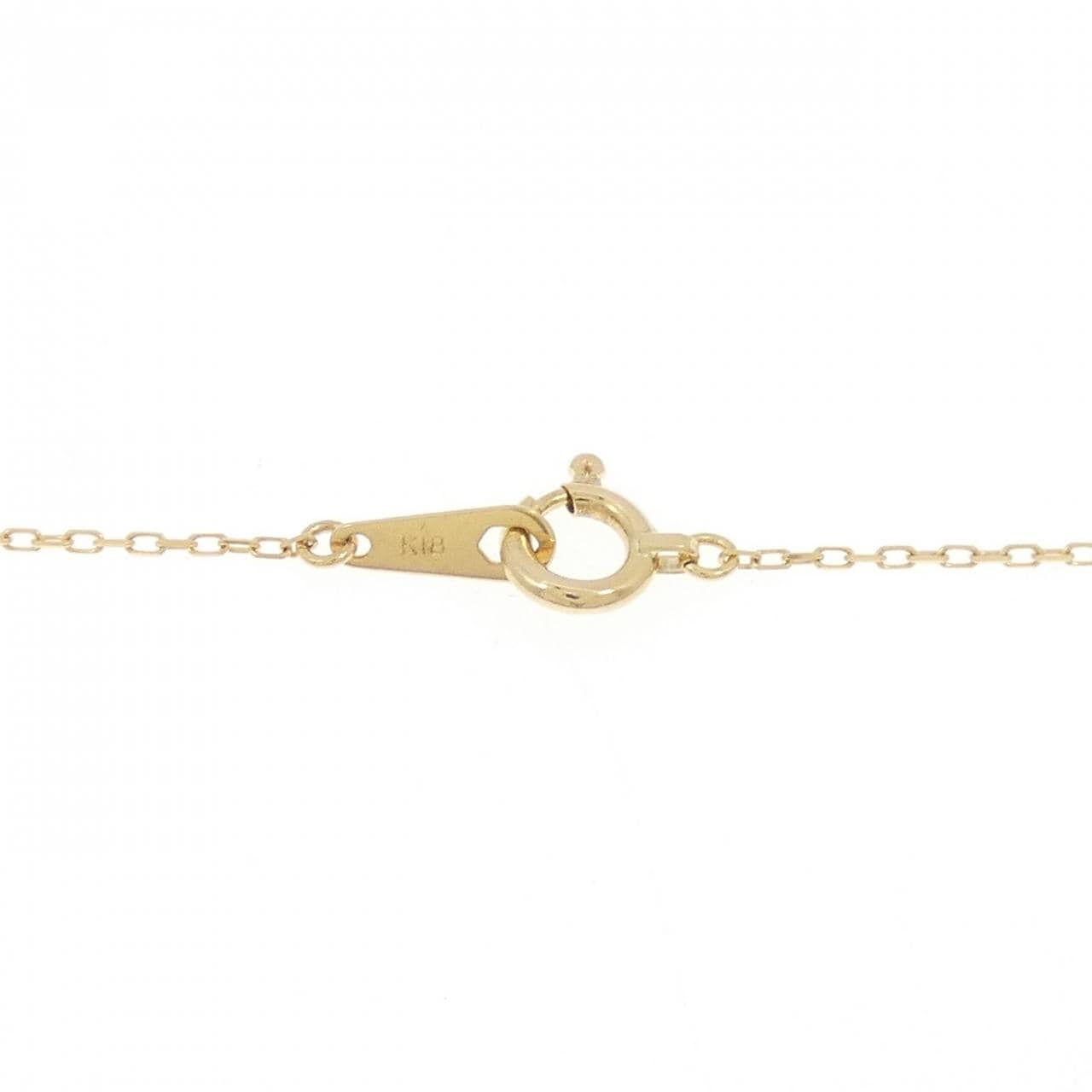 K18YG ソリティア ダイヤモンド ネックレス 0.16CT