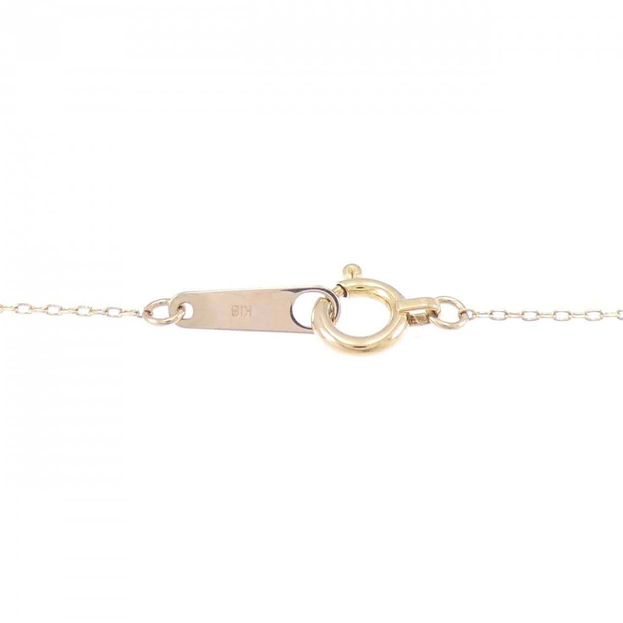 K18PG ソリティア ダイヤモンド ネックレス 0.305CT