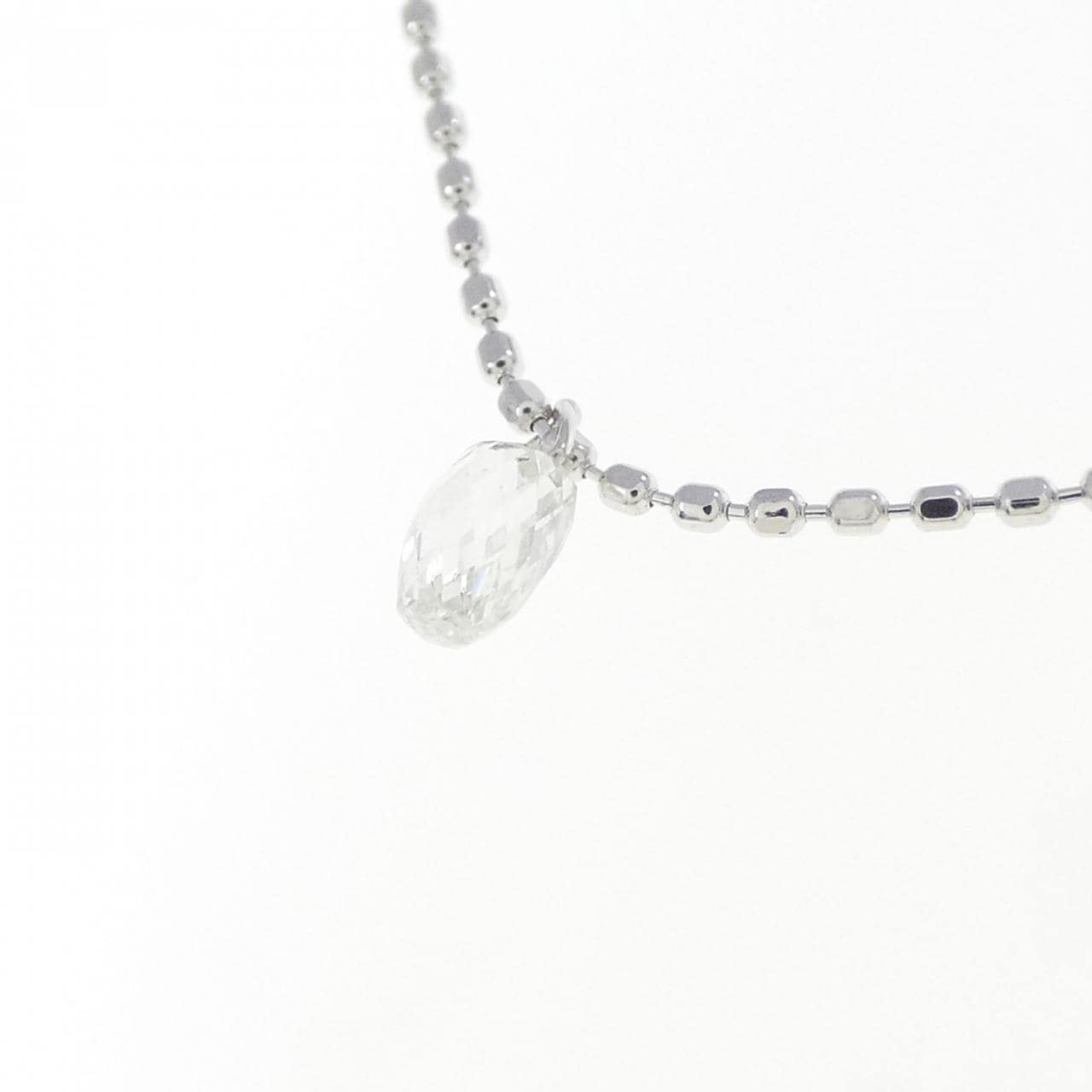 K18WG ダイヤモンド ネックレス 1.00CT