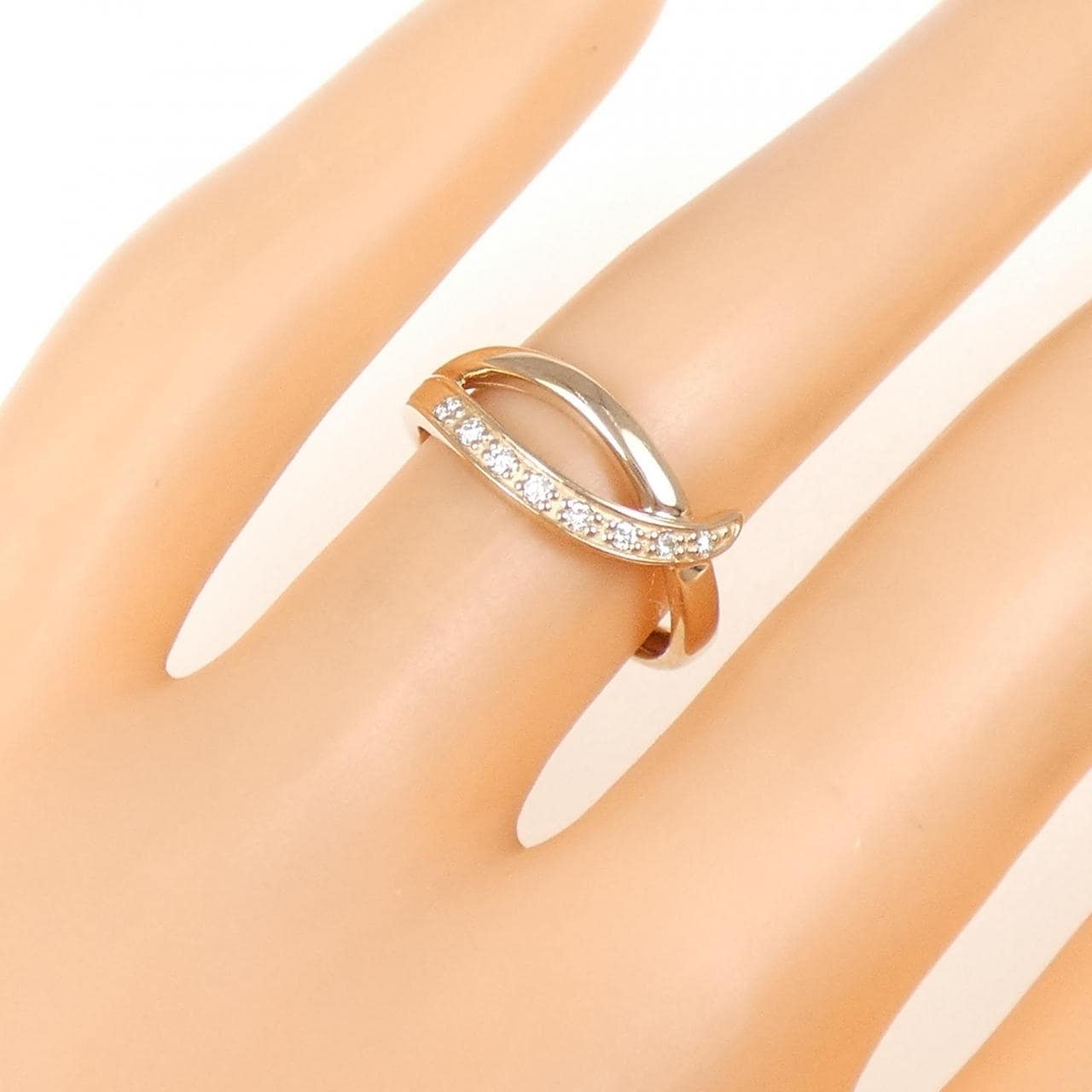 K18PG ダイヤモンド リング 0.06CT