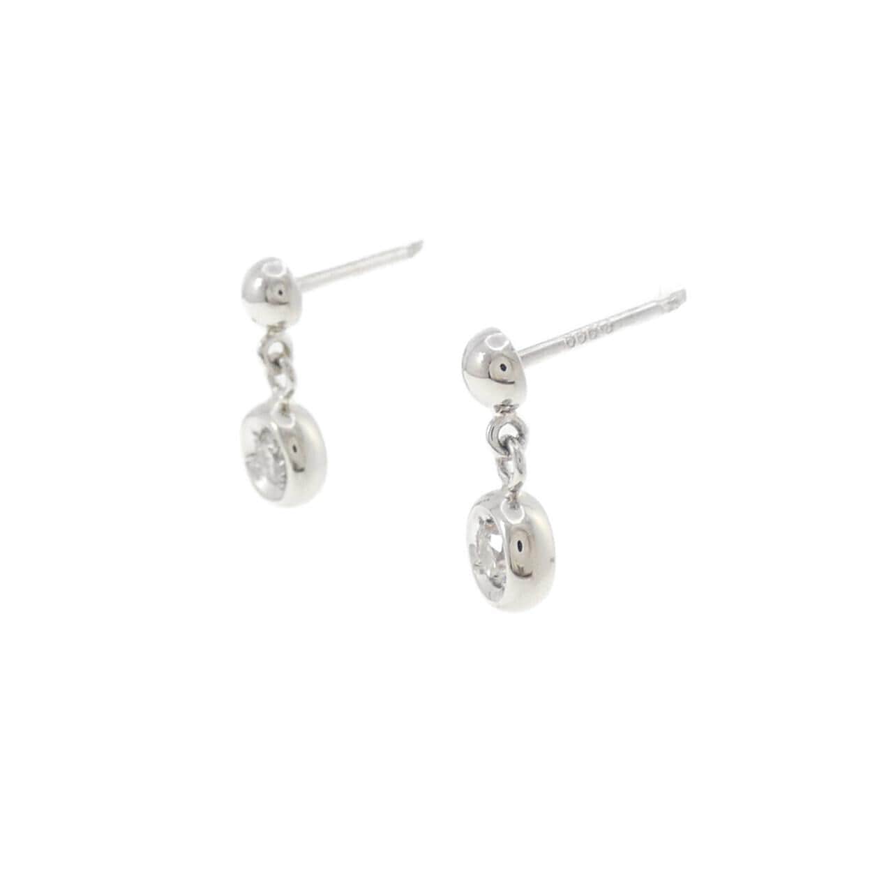 PT900 ダイヤモンド ピアス 0.10CT