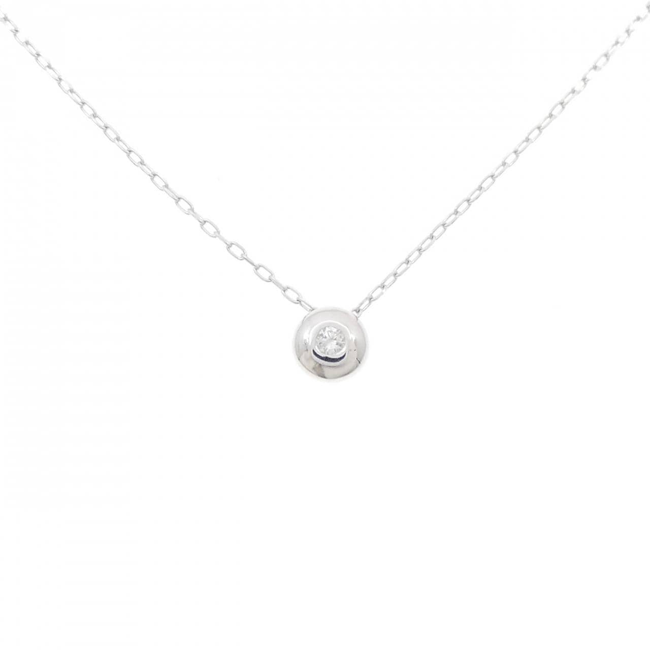 K18WG ダイヤモンド ネックレス 0.05CT