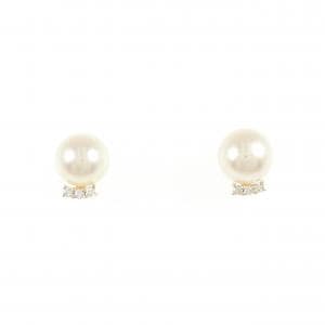 K18YG アコヤパール ピアス 6.9mm