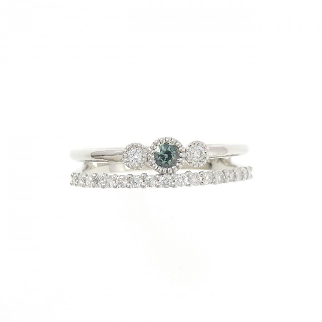 【新品】PT900 アレキサンドライト リング 0.09CT