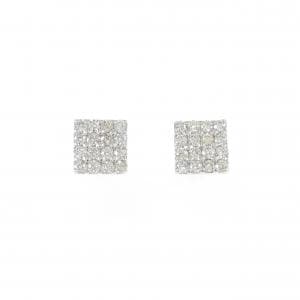 K18WG ダイヤモンド ピアス 0.30CT