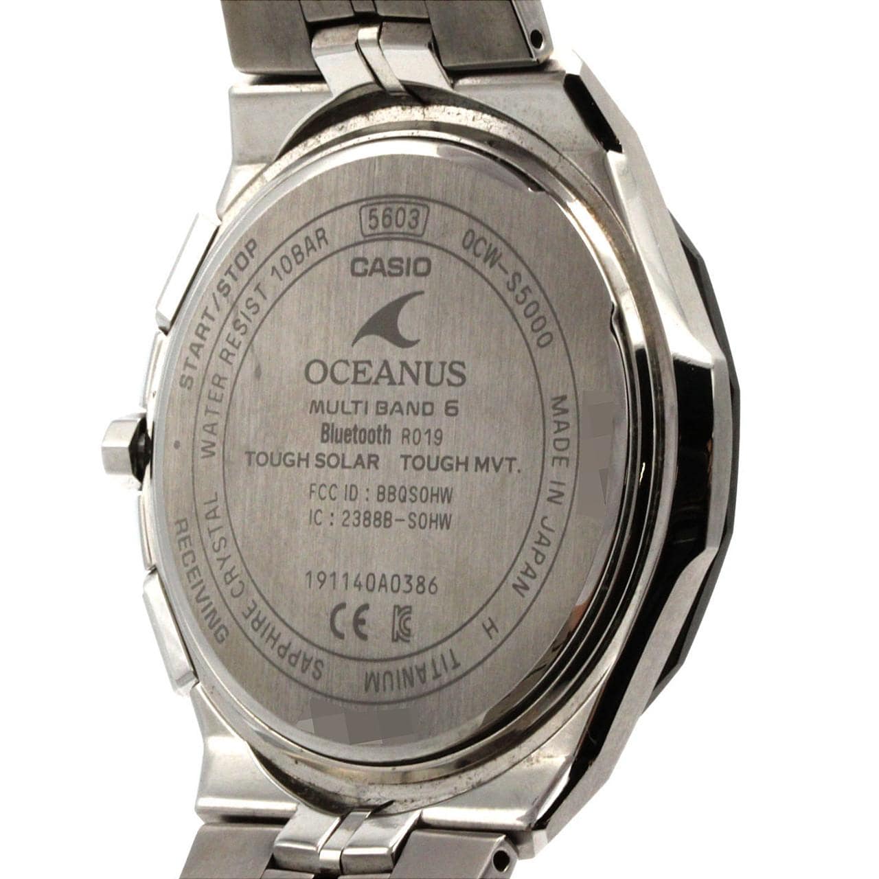 カシオ オシアナスマンタ 電波時計 OCW-S5000E-1AJF TI ソーラークォーツ