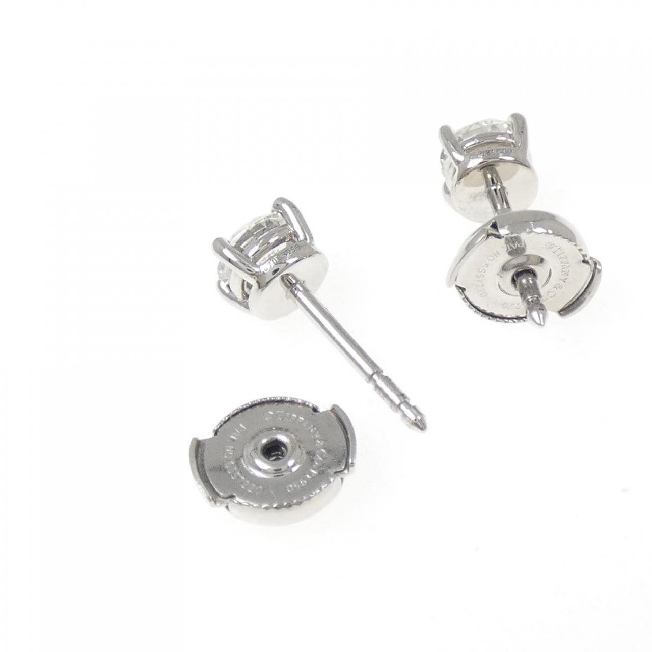 ティファニー ソリティア ピアス 0.50CT 0.50CT H VS1 3EXT