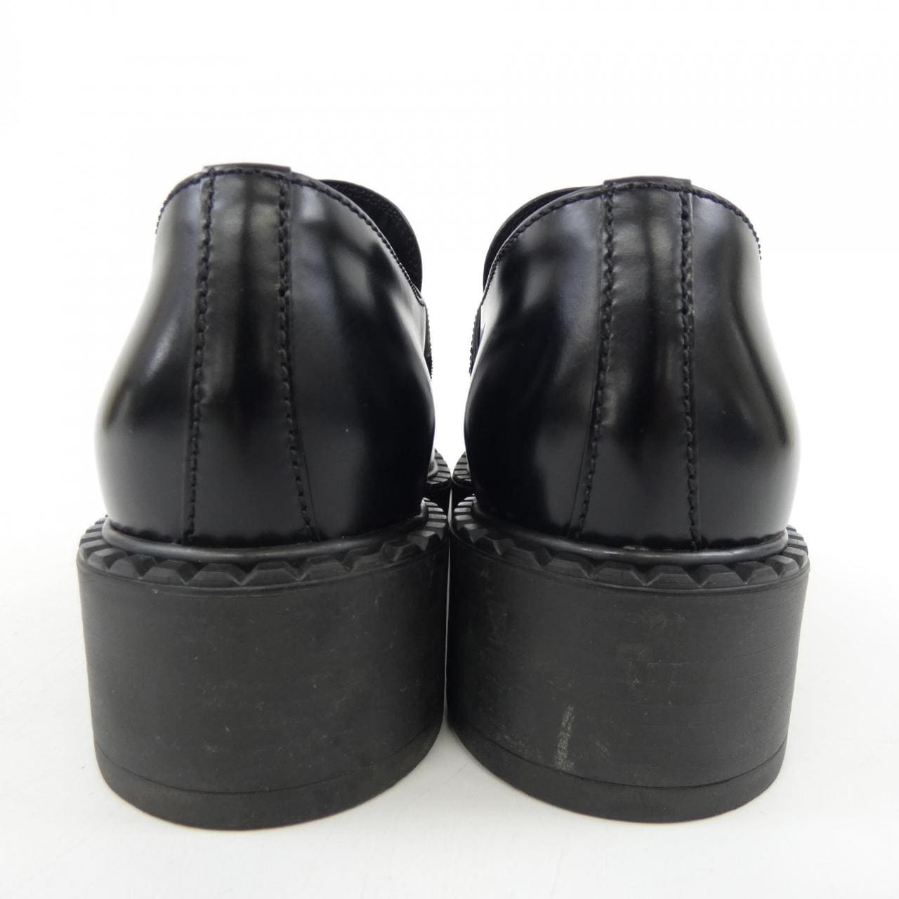 プラダ PRADA チョコレート ローファー トライアングルロゴ 1D246M シューズ