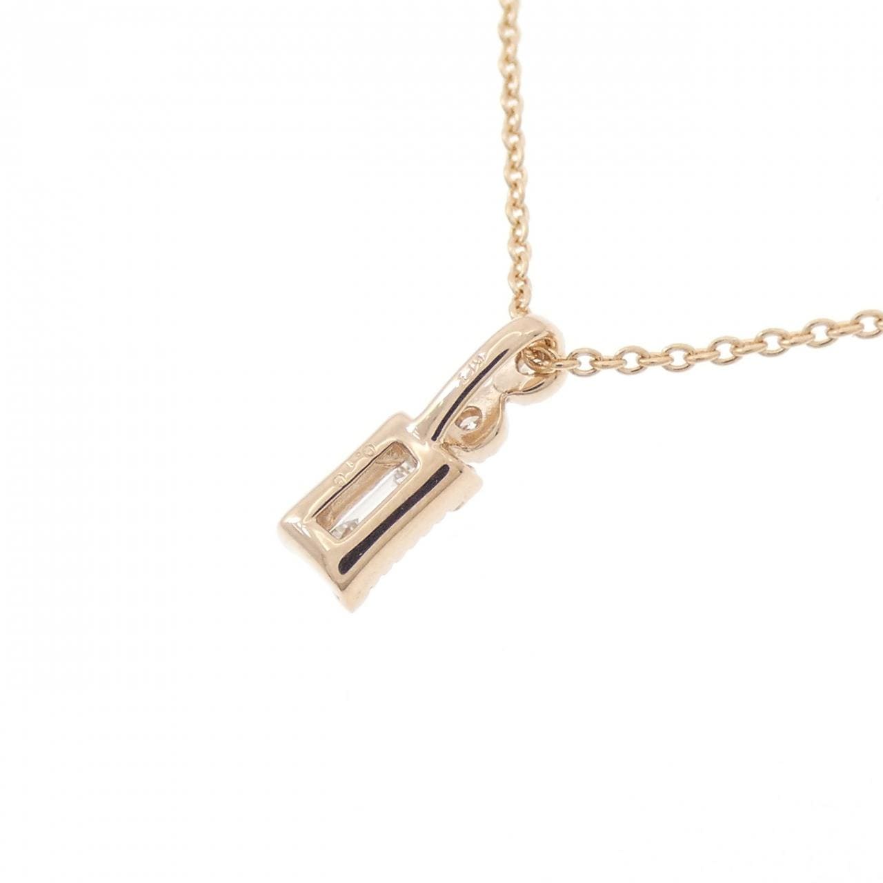 K18PG ダイヤモンド ネックレス 0.10CT