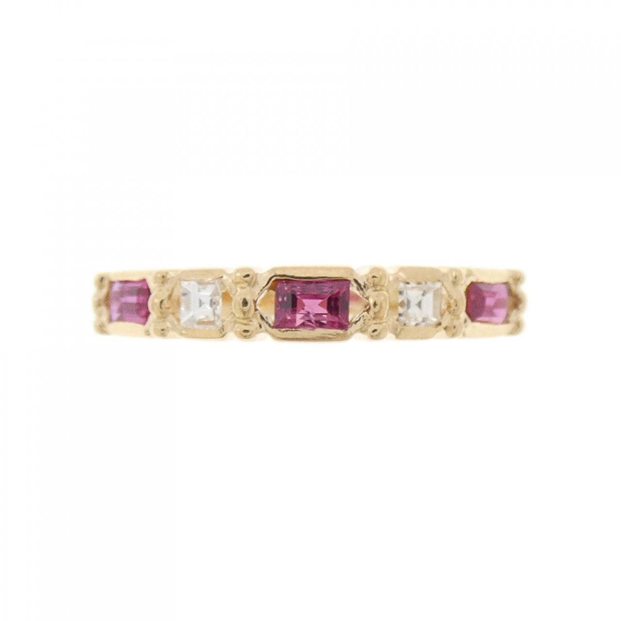 K18YG红宝石戒指0.25CT