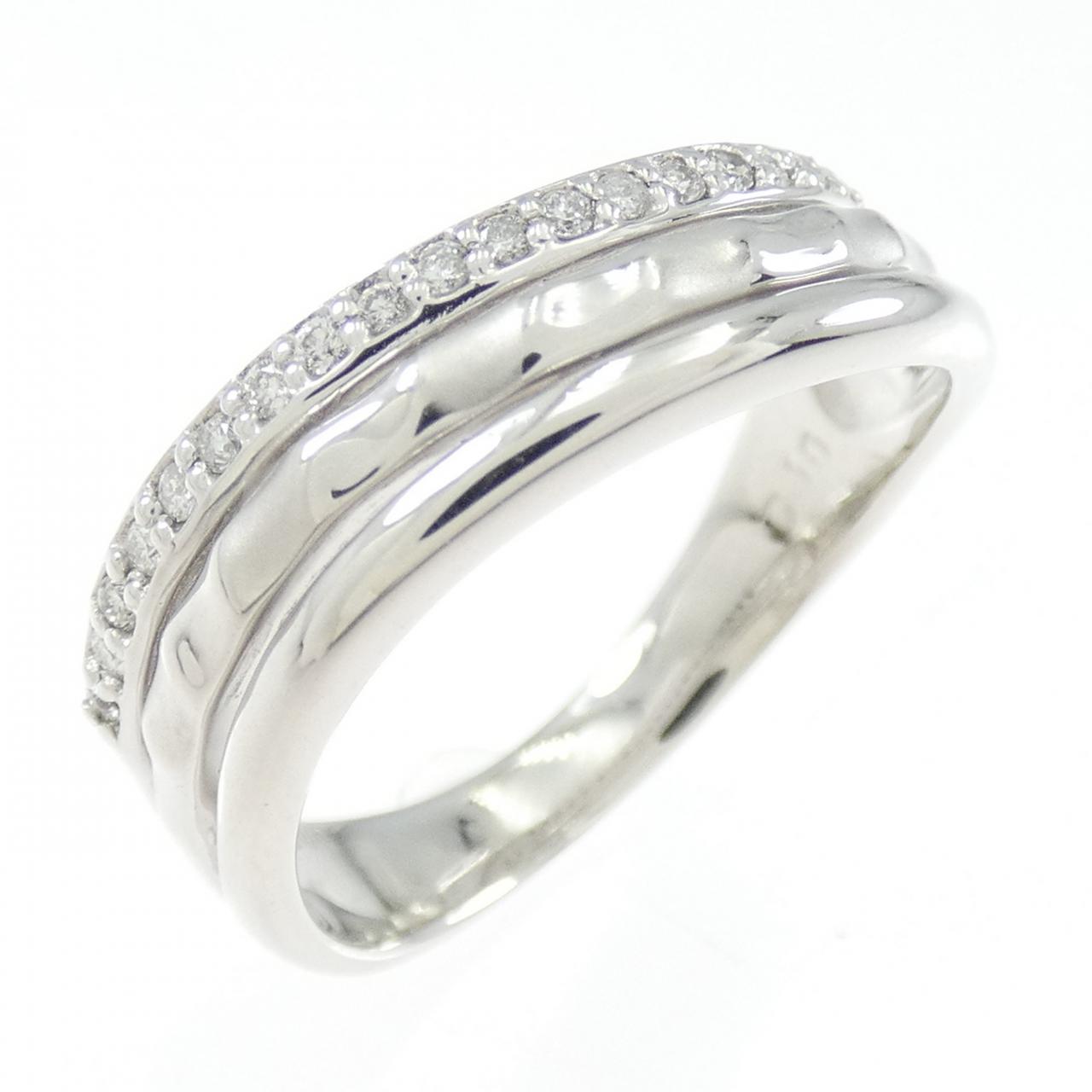 K18WG ダイヤモンド リング 0.10CT
