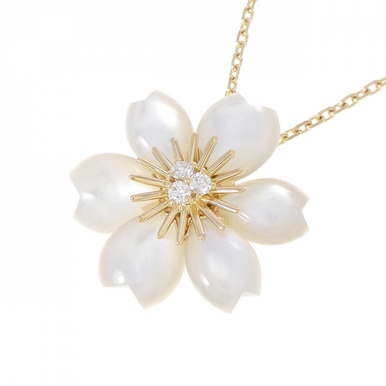 ヴァンクリーフ&アーペル ローズ ド ノエル ミニ ネックレス