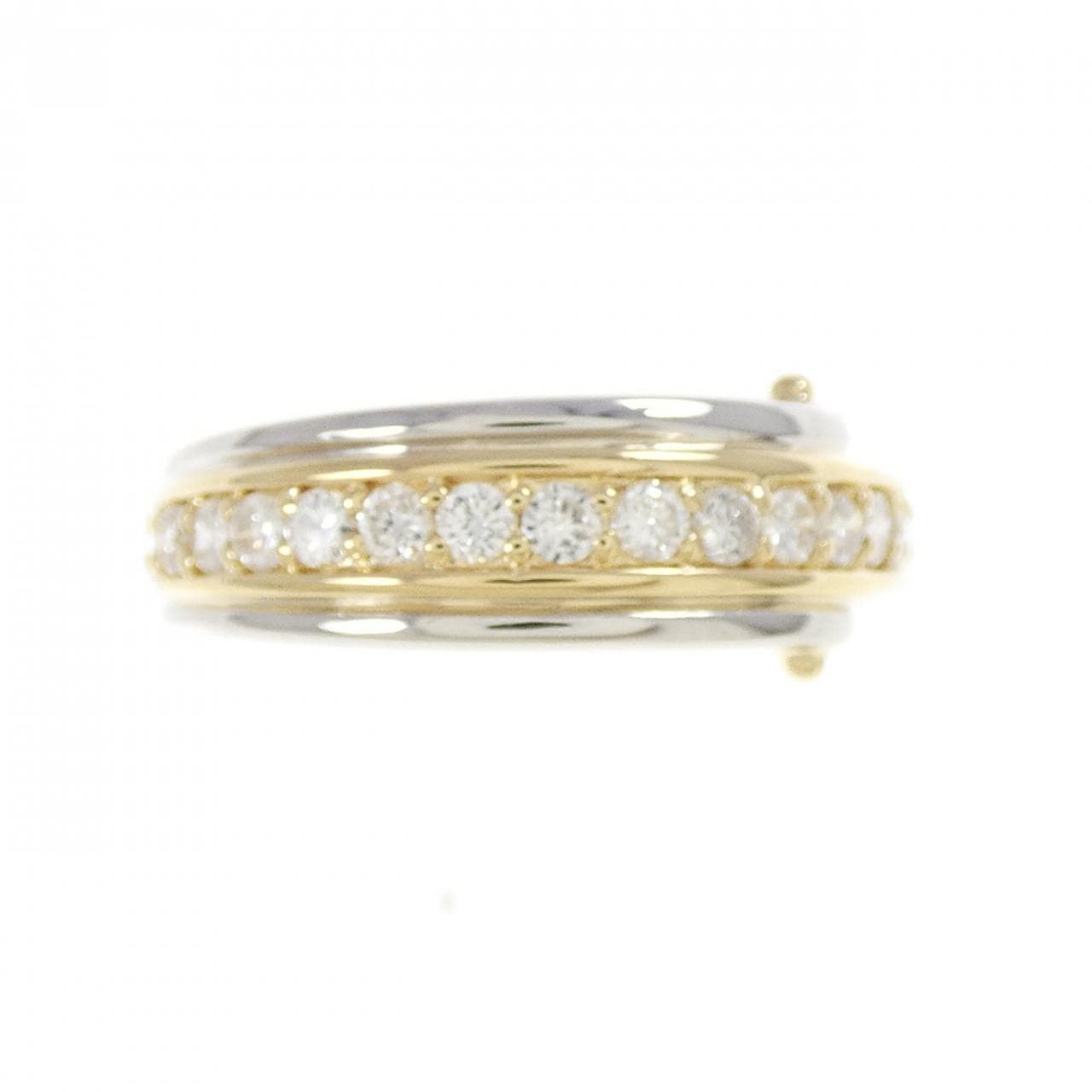 K18YG/PT900 ダイヤモンド リング 0.38CT