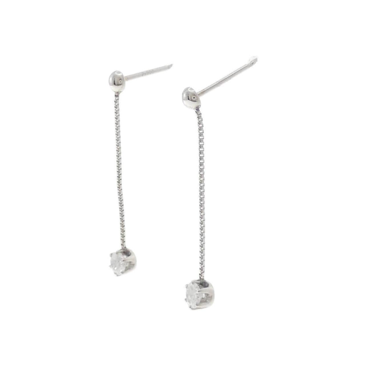 PT900鑽石耳環0.2克拉