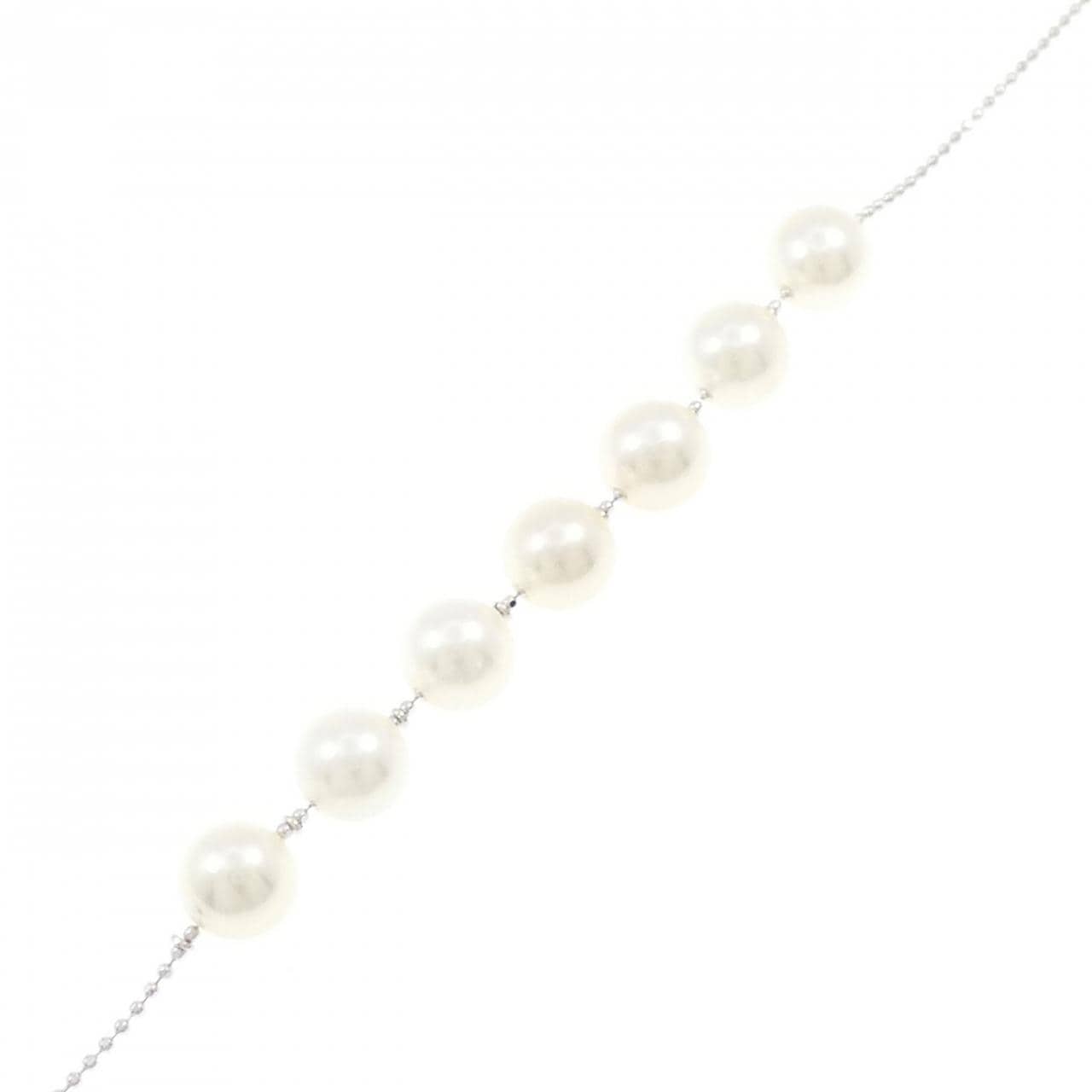 K18WG Akoya pearl bracelet