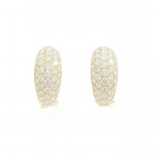 K18YG パヴェ ダイヤモンド ピアス 3.20CT