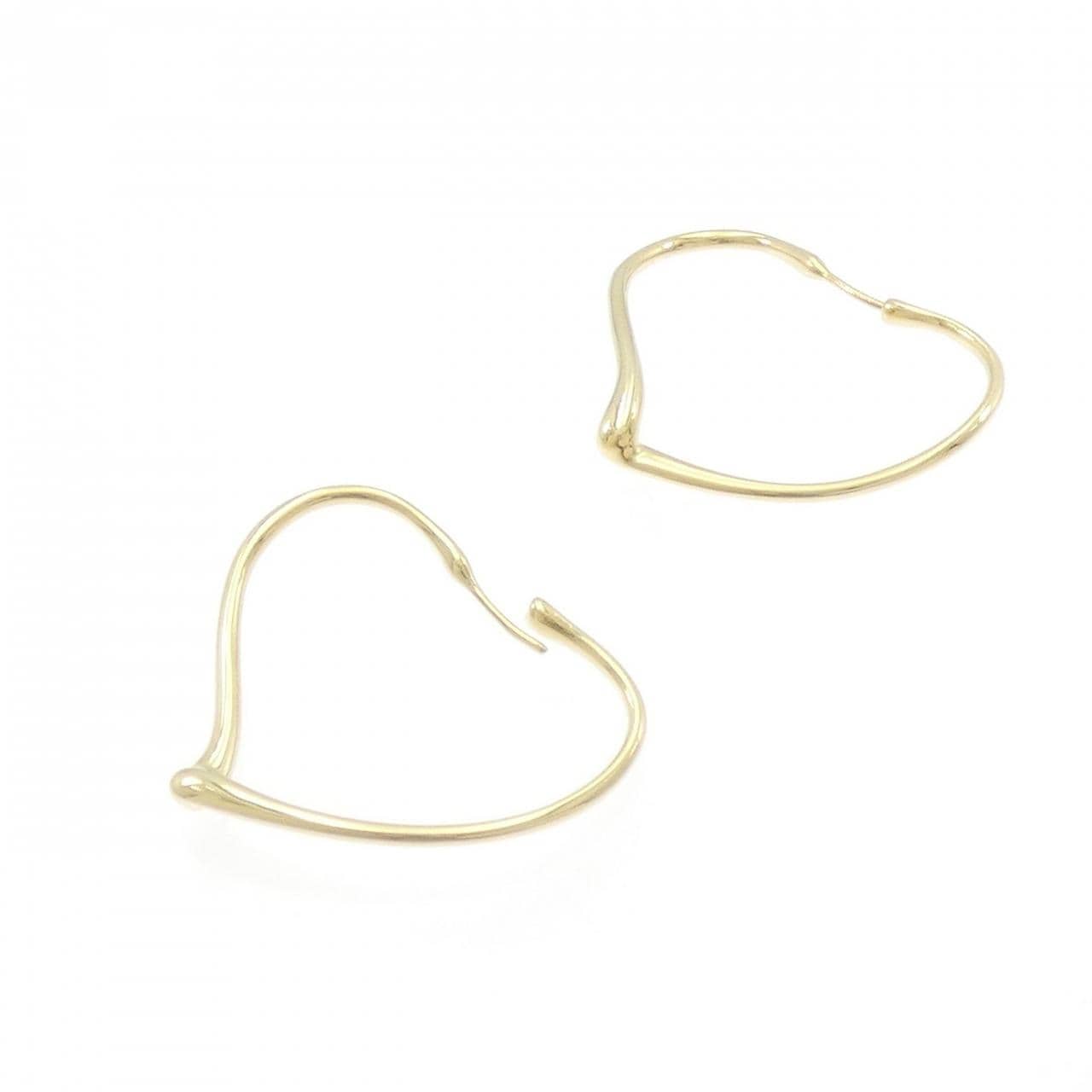 ティファニー オープンハート フープ ピアス