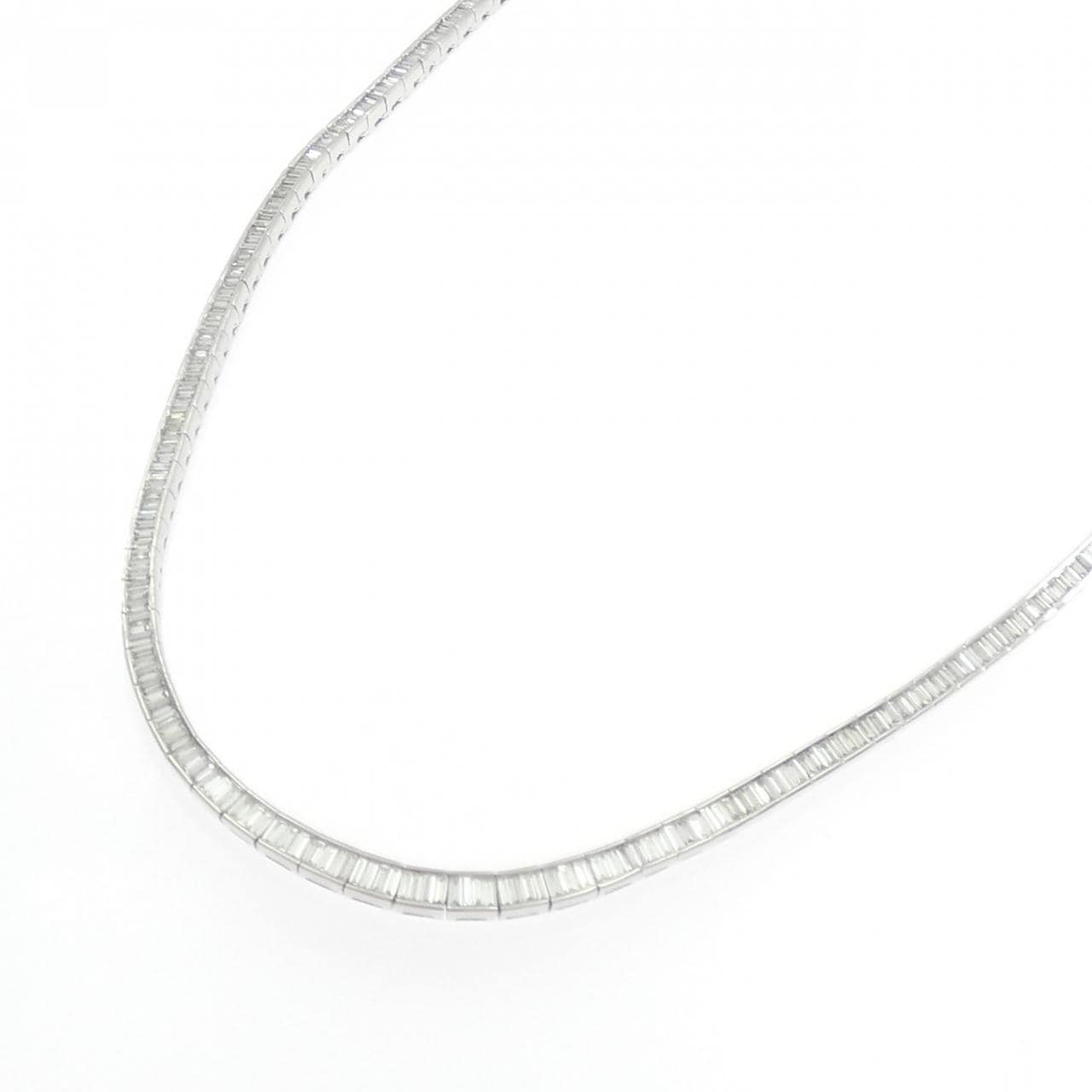 K18WG ダイヤモンド ネックレス 6.61CT