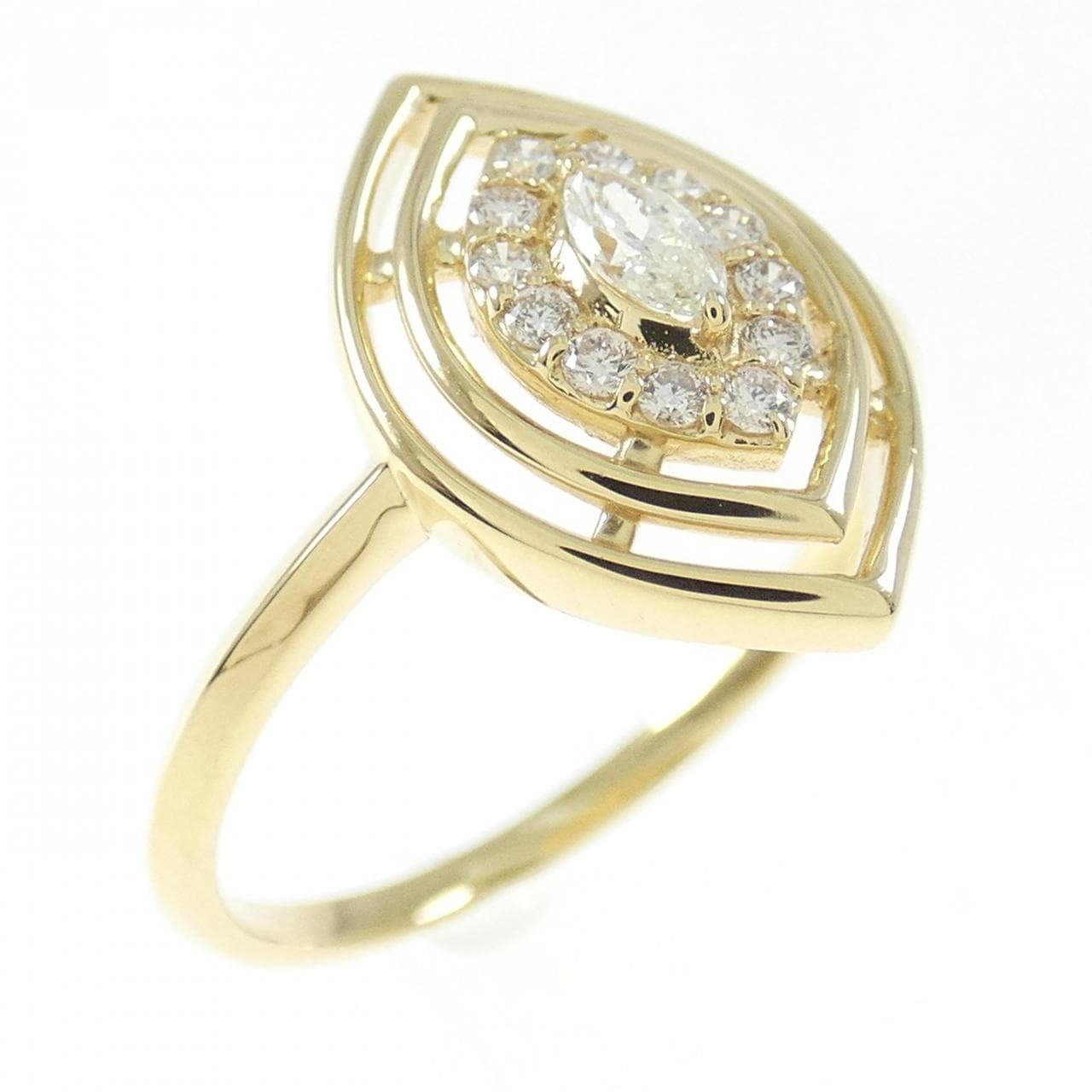 【新品】K18YG ダイヤモンド リング 0.16CT