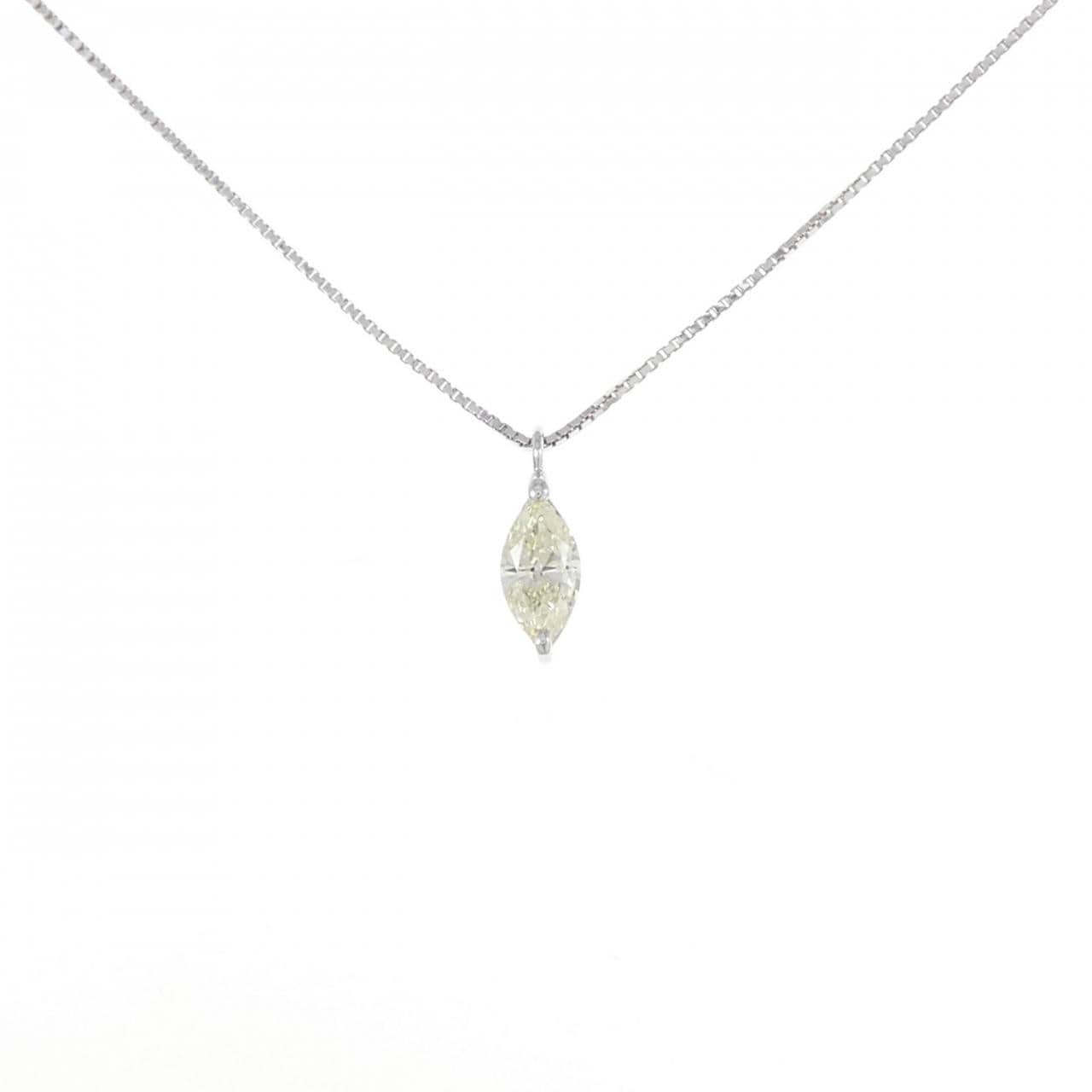 K18WG ダイヤモンド ネックレス 0.30CT