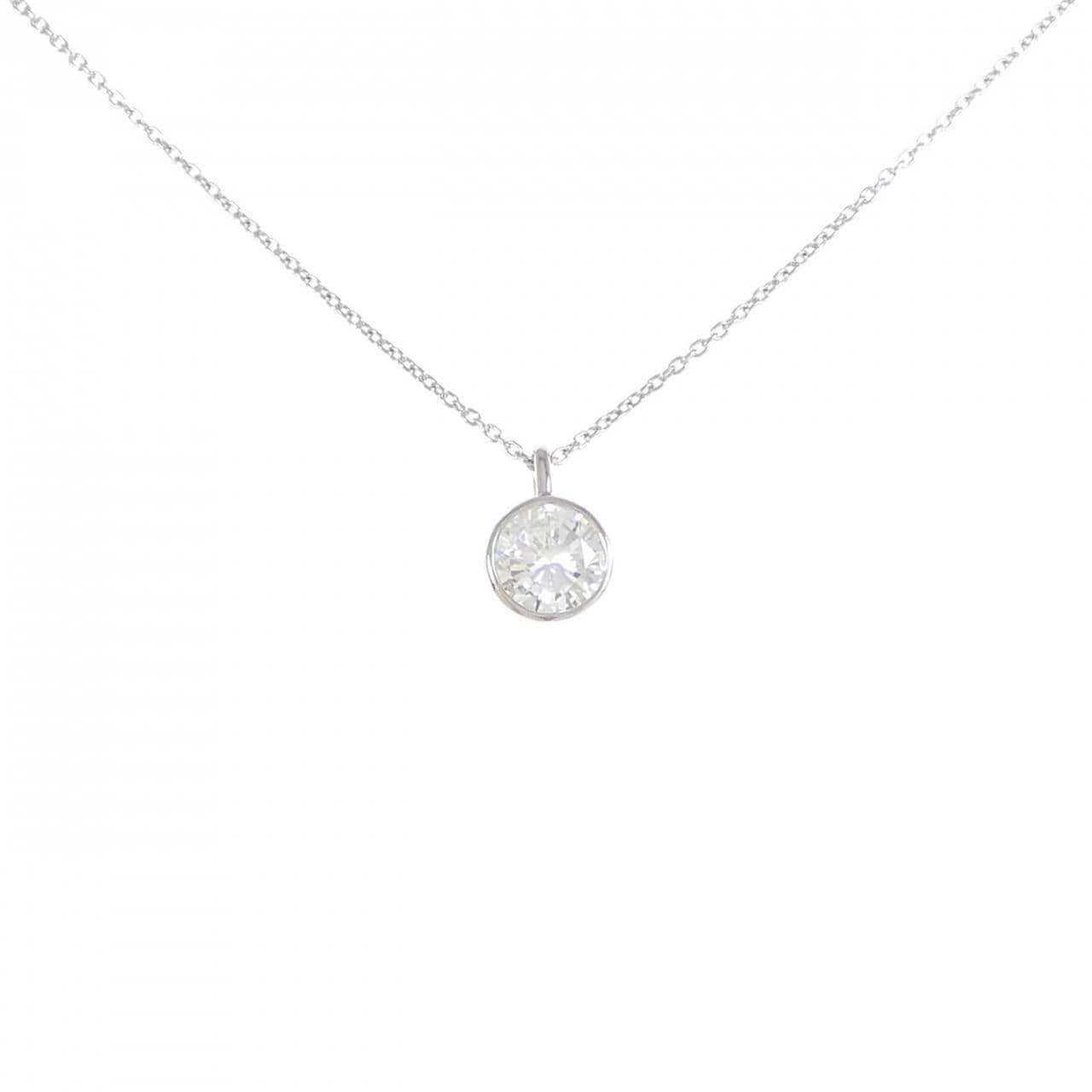 【リメイク】PT900/PT850 ダイヤモンド ネックレス 1.029CT G I1 Good