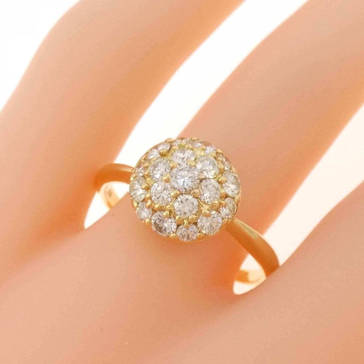 K18YG ダイヤモンド リング 1.01CT