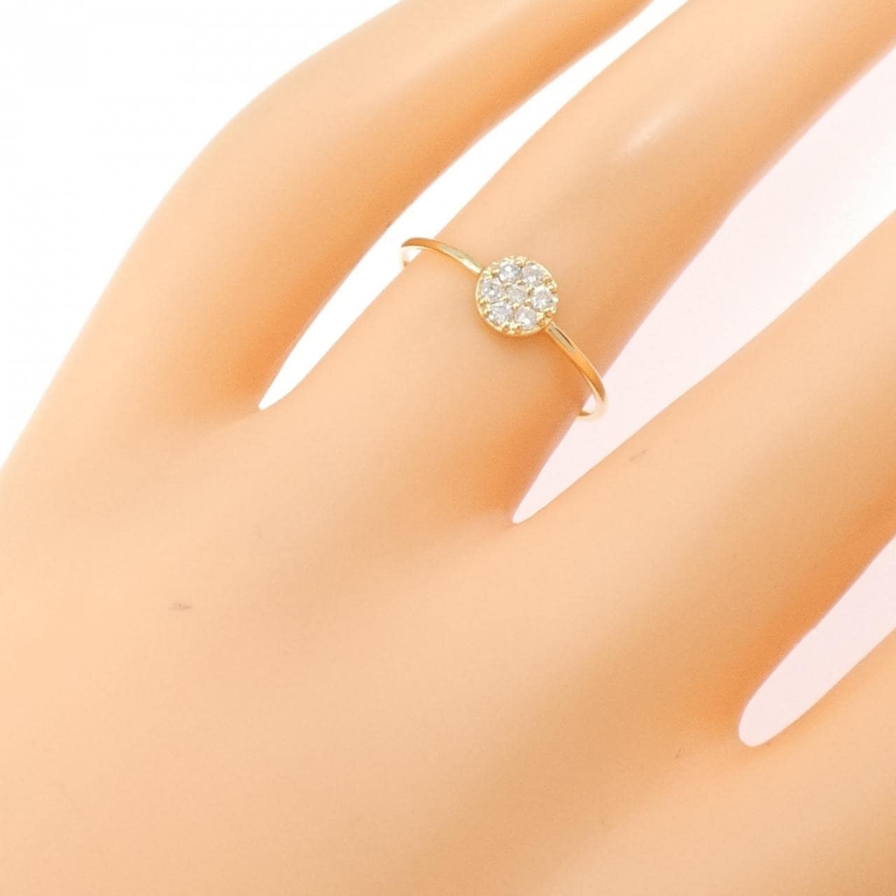 【リメイク】K18YG ダイヤモンド リング 0.10CT