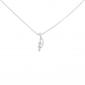 K18WG ダイヤモンド ネックレス 0.06CT