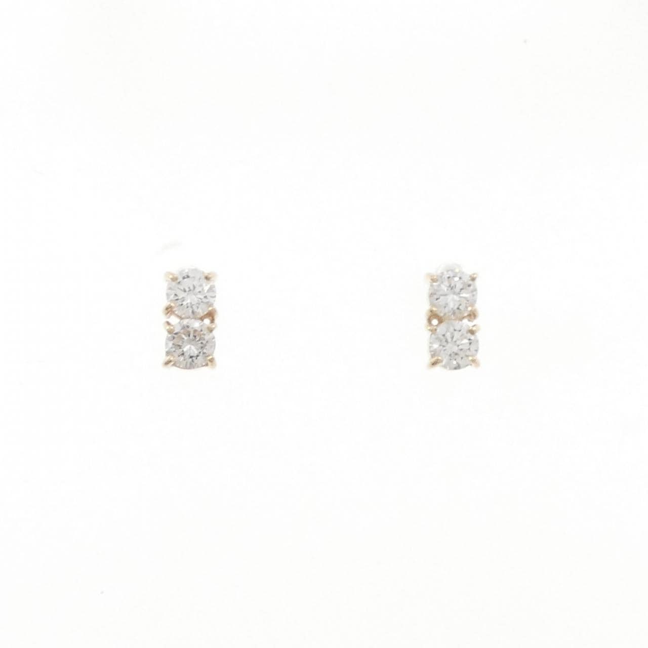 【リメイク】K10YG ダイヤモンド ピアス 0.30CT