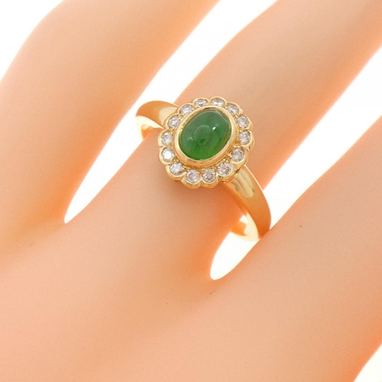 750YG ヒスイ リング