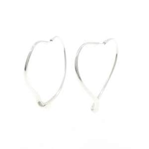 ティファニー オープン ハート フープ ピアス