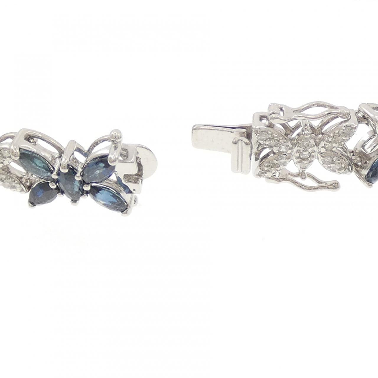 K14WG サファイヤ ブレスレット 7.52CT