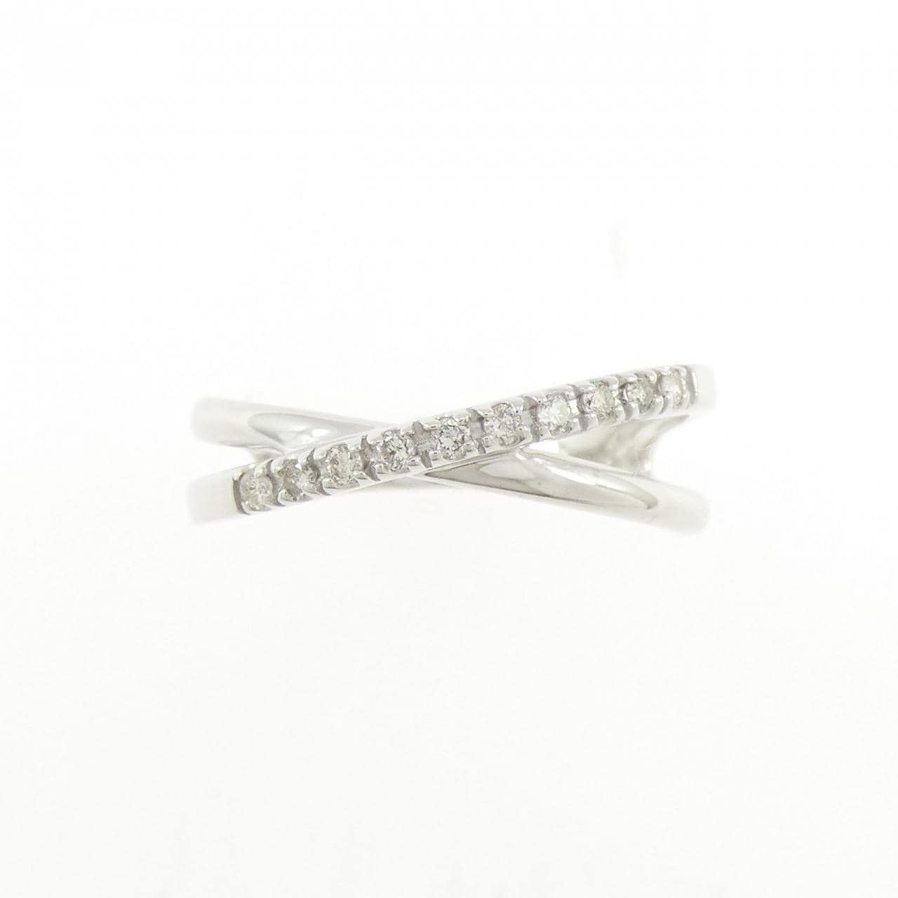 K18WG ダイヤモンド リング 0.10CT